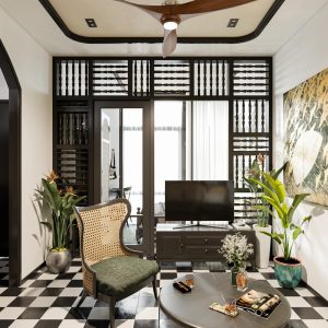 thiet ke nha pho 3 tang phong cach indochina